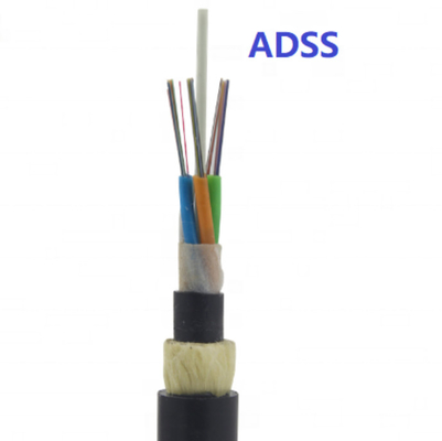 ADSS फाइबर ऑप्टिक केबल 12 कोर सिंगल मोड आउटडोर G652D G657A1