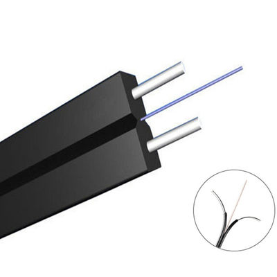 FTTH ऑप्टिकल फाइबर केबल G652D G657A फाइबर 1 2 कोर सिंगल मोड GJYXCH/GJXH ड्रॉप केबल