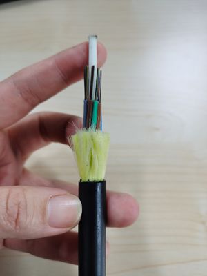 ओवरहेड सिंगल जैकेट ऑल डाइइलेक्ट्रिक सेल्फ सपोर्टिंग एडीएसएस स्पैन 200 मीटर 12 24 48 कोर फाइब्रा ऑप्टिक केबल: