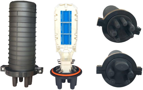 वर्टिकल 1 इन 4 आउट ऑप्टिकल स्प्लिस डोम क्लोजर मैकेनिकल सीलिंग केबल स्प्लिस बॉक्स फाइबर ऑप्टिक क्लोजर