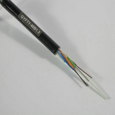 पीई जैकेट आउटडोर फाइबर ऑप्टिक केबल 2 से 288 करोड़ GYFTY फंसे 1KM