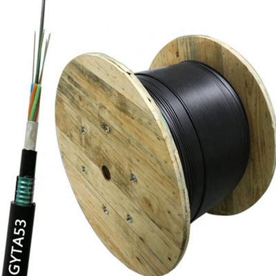 12 24 48 96 कोर सिंगल मोड G652d आउटडोर डक्ट एरियल फाइबर ऑप्टिक केबल GYTA53 GYTS53